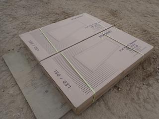 (2) Boxes Of Standard 2ft X 4ft 120/347V LED Panels