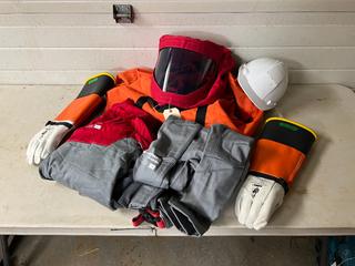 Honeywell 40 Cal/CM2 Arc Flash Suit w/ Chance Leather Gloves