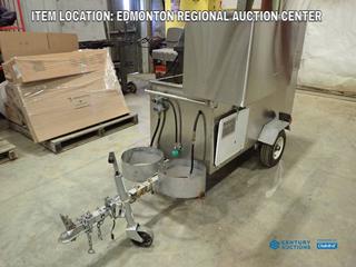Fort Saskatchewan Location - Willy Dog Mobile Hot Dog Cart S/A Trailer w/ 2 In. Ball Hitch, Storage Compartments And Sink, VIN WD20061383 As Per Registration (H) *PL#1607*