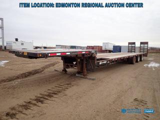 Fort Saskatchewan Location - 2009 BWS 48 Ft. X 9 Ft. Tridem Step Deck Equipment Trailer c/w 104,000 Lbs. GVWR, A/R Suspension, 35 Ft. Deck, 10 Ft. 10 In. Upper Deck, 6 Ft. X 38 In. Ramps And 235/75R17.5 Tires. VIN 2B953ET3191001864 *PL#1090*