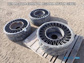 Fort Saskatchewan Location - (3) Michelin Tweel 12N16.5 NHS Airless Skid Steer Tires