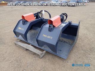 Fort Saskatchewan Location - Unused TMG Industrial Model TMG-GB72 72 In. Skid Steer Grapple Bucket. SN BL2023030028