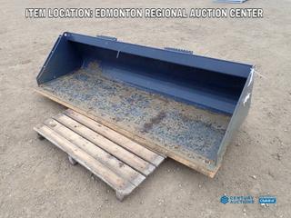 Fort Saskatchewan Location - TMG Industrial Model TMG-BK84 84 In. Skid Steer Cleanup Bucket. SN BL2021120093