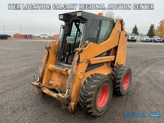 High River Location -  2004 Case 85XT Skid Steer Loader c/w  Cab, Heater, Aux. Hydraulics, 12-16.5 Tires, Showing 6376 Hours, S/N JAF411717 *No Cab Door*