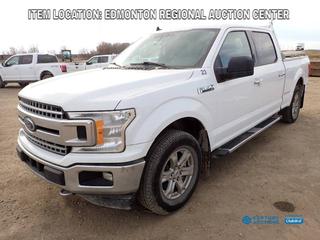 Fort Saskatchewan Location - 2019 Ford F150 XLT 4X4 Crew Cab Pickup c/w 3.5L V6, A/T, Aluminum Headache Rack w/ Side Rails, 6 Ft. 7 In. Box And 275/65R18 Tires. Showing 160,323kms. VIN 1FTFW1E45KFD22076
