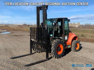 High River Location - 2017 AUSA C250-HX4 4x4 5,000 LB Forklift c/w Kubota Diesel 49.6 HP, Joystick Control, 212in 3 Stage Mast, 116in Lowered Height, Side Shift, 48in Forks, Enclosed Cab, Block Heater, FWS 114 Forklift Scale, Showing 2450hrs. S/N 20778036