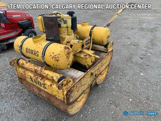 High River Location -  1981 Bomag BW75S Walk Behind Double Drum Roller c/w Hatz E780, No Hour Meter, Unknown Running Condition, S/N N75S101528 *PL#858*