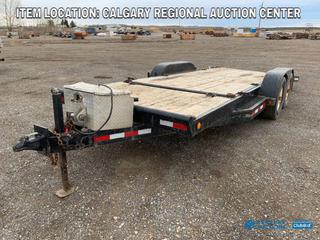 High River Location - 2008 PTL 18ft X 76in T/A Tilt Deck Trailer c/w 2 5/16in Ball Hitch, Aluminum Storage Box, ST235/85R15 Tires. VIN 2P9LD82E581061011