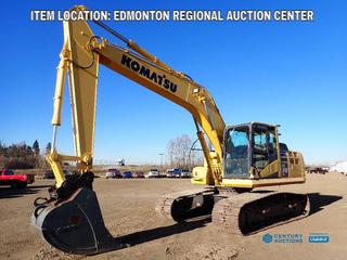 Fort Saskatchewan Location - 2012 Komatsu PC210LC-10 Excavator c/w 36 In. EACO Q/C Dig Bucket, CWS Quick Coupler, A/C Cab, 32 In. TBG Pads. Showing 8069Hrs. SN KMTPC243T02450060
