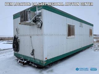High River Location - 2000 Scotsman 10ftx32ftx10ft Skid Mounted Office Shack c/w 120/240V, 40 Amps, 60HZ, Single Phase Power, Lights, Heat, A/C, (2) Room Office & Common Area S/N 132004550