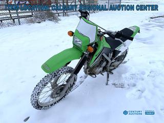 High River Location - 2009 Kawasaki KLX 140L Dirt Bike c/w 144cc, 5 Speed, Electronic Start/Power Ignition, 70/100-19 Front, 90/100-16 Rear Tires, Fresh service.  VIN JXBLXPB119DA06802