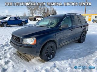High River Location - 2004 Volvo XC90 AWD 4 Door Sedan c/w V6, A/T, A/C, Leather, Sunroof, DVD Player, Showing 290,719kms, 235/60R18 Tires, VIN YV1CZ91H641032988