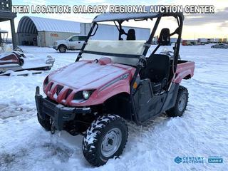 High River Location - 2007 Yamaha Rhino 660 4x4 Side By Side c/w 660cc 30kw Engine, Auto. Showing 4762hrs, VIN 5Y4AM04W17A304084.