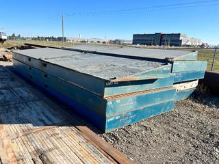 Portable Enviromental Wash Pad  C/w (6) 8FT x 24FT  Containment Skids W/ Grating, (2) 7FT x 24FT Steel Ramps and (2) 7FT x 24FT Wood Ramps. *Located Off-site In Acheson, AB. For More Information Contact Tony @ 780-935-2619*