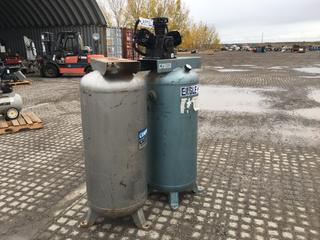 (2) Air Compressor Tanks 60 Gallon.  (Dome)