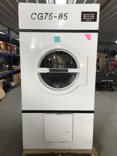Continental Girbau CG75-85 Commercial Natural Gas Steam Dryer, Dual Digital Control, 75lbs Capacity, 165,000 BTU, 38-1/4in x 47-1/4in x 75-1/2in. (WH)