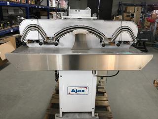 Ajax ACCWCT10001 Cuff and Collar Steam Press, 110/120V 50/60Hz 2-Wire, 0.5A, 3/4Hp, Single Phase, Inverse Time Circuit Breaker 15A. (WH)