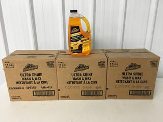 (2) Boxes of Armor All 201804B Ultra Shine Wash & Wax, (4) 1.89L Bottles Per Box. (5-N-2)