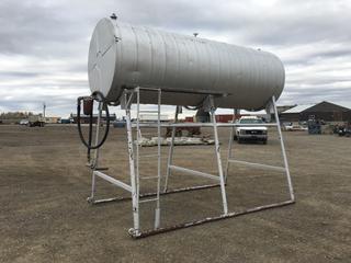 Diesel Fuel Tank 1000 Gallons c/w Hose, Nozzle, Access Ladder and Platform.