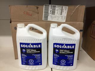 (6) 3.78L Containers of Solvable Paint Thinner. (5-R-4)