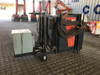 Max 200 Hypertherm Plasma Cutter 3 Phase 60 Hz 90/45 Amp 240/480V, S/N 472938 c/w Hammond Power 3 Phase Dry Type Auto Transformer and Cart. (Dome)