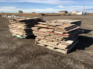 (4) Pallets of 1 1/4in Duraform Concrete Forms of Varying Sizes.