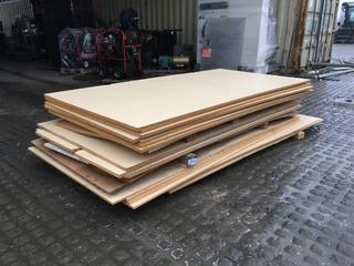 Quantity of Assorted Melamine Sheets. (Dome)