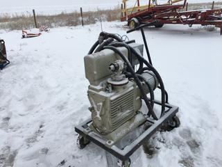 Leybold-Heraeus Rotary Piston Type Mono Block Vacuum Pump, Model# DK100.