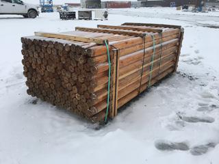 (1) Lift of Douglas Fir Fencing Rails, 8ft 6in (L), 3in Diameter Approximately 149 Pcs/Lift.