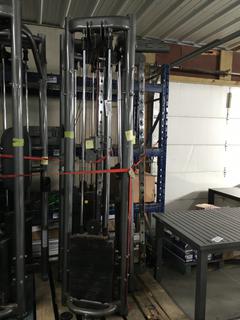 Matrix Universal Multi-Station with Chin Up Bar. *Disassembled - As is Per Pictures. Might Be Incomplete* (WH)