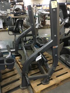 Impulse IT7014 Flat Bench Press with Spotter Stand. *Disassembled - As is Per Pictures. Might Be Incomplete* (WH)