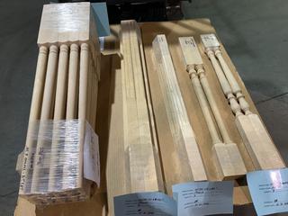 Selling Off-Site - (3) Maple C2 Spindle 1 3/4in x 1 3/4in - 34in Length, (5) Maple C1 Spindle 1 3/4in x 1 3/4in - 42in Length, (2) Maple Turned Spindle 1 3/4in x 1 3/4in - 34in Length, (2) Maple Turned Spindle 1 3/4in x 1 3/4in - 34in Length, (30) Maple Dowell turned Spindle 1 3/4in x 1 3/4in - 34in Length.  Located At Unit A 8080 36 Street SE, Calgary, For Viewing & More Information Please Contract Darko at 403-465-1941. Pick Up By Appointment Only Call Darko at 403-465-1941. 