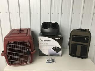 Renpho RF-FM059 Series Intelligent Foot Massager, Medium Size Kennel and Carry-On Luggage Piece. (9-F-3)