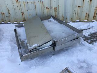 Pallet of Assorted Stainless Steel Boxes.