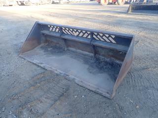 Virnig 8ft Skid Steer Bucket. SN 76211