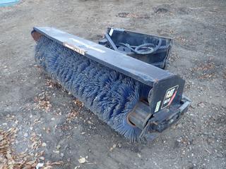 CAT BA18 7ft 2in Skid Steer Sweeper Attachment