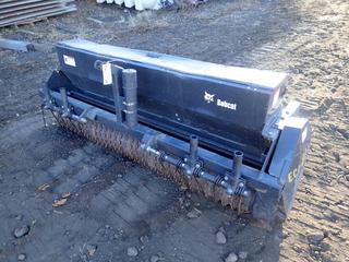 Bobcat 72in Skid Steer Mechanical Drive Seeder. SN 018000161