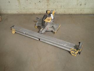 Dewalt 120V Double Bevel Sliding Miter Saw c/w Dewalt DW723 Miter Saw Stand