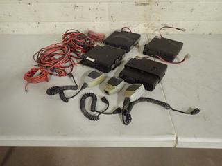 Qty Of (4) Vertex Standard 2-Way Radios c/w (3) Mics And Wiring