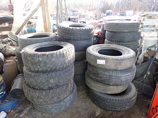 Qty Of Assorted Used Tires Including: LT235/85R16, LT215/85R16, 275/65R18, LT245/75R16, 265/50R20 And LT275/70R18