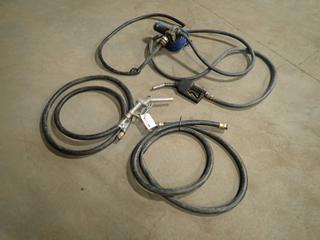 (2) 1in Fuel Hose c/w (2) Nozzles, GPI 1115S 120V Pump And Hose