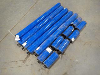 Qty Of (5) 34in And (8) 8in SKF Conveyor Rollers To Fit Doppstadt