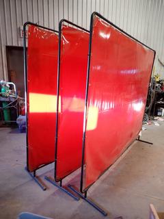 Qty Of (3) Tillman 8ft X 6ft Welding Screens