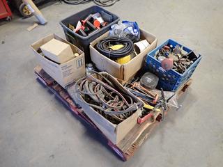 Wire Harness, Bearings, Tail Light, Sample Bottles, (11) Bottles Of 0W-40 Oil And Assorted Supplies