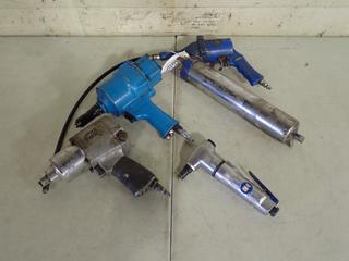 Powerfist Grease Gun, 1/2in Pneumatic Gun, Pneumatic Rivet Gun And Powerfist Pneumatic Nibbler