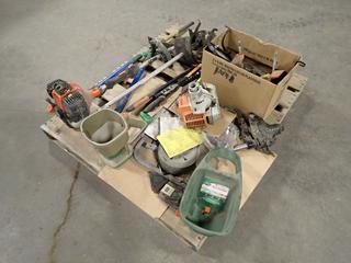 Seed Spreader, Cutters, Echo Motor w/ Handle, STIHL Motor, Bearings And Assorted Supplies