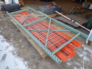 Qty Of Pallet Racking Includes: (4) 10ft Cross Beams And (2) 10ft X 42in Uprights 