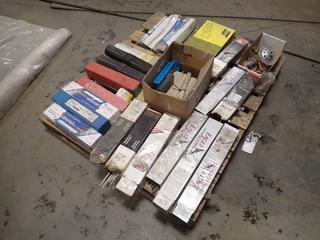 Qty Of Blueshield, ESAB And Assorted Welding Rods c/w Welding Tips And Misc Supplies