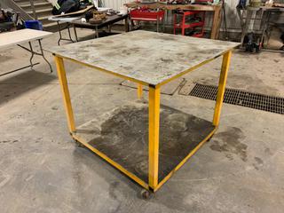 48in X 48in X 41in Portable Steel Work Table