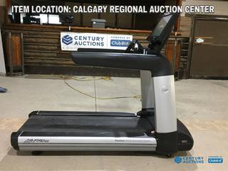 High River Location -  Life Fitness 95T Treadmill with FlexDeck Shock Absorption System, Programs and Fitness Monitoring, 0-15% Incline, 0.5-14mph, 120V, 20 Amp Plug, S/N AST175992.  Tested and Functioning